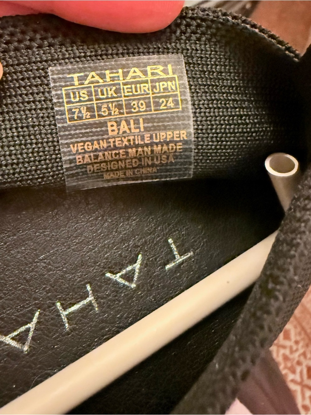 Tahari Black Bali Ballet Flats 7.5 NWT - Picture 9 of 12